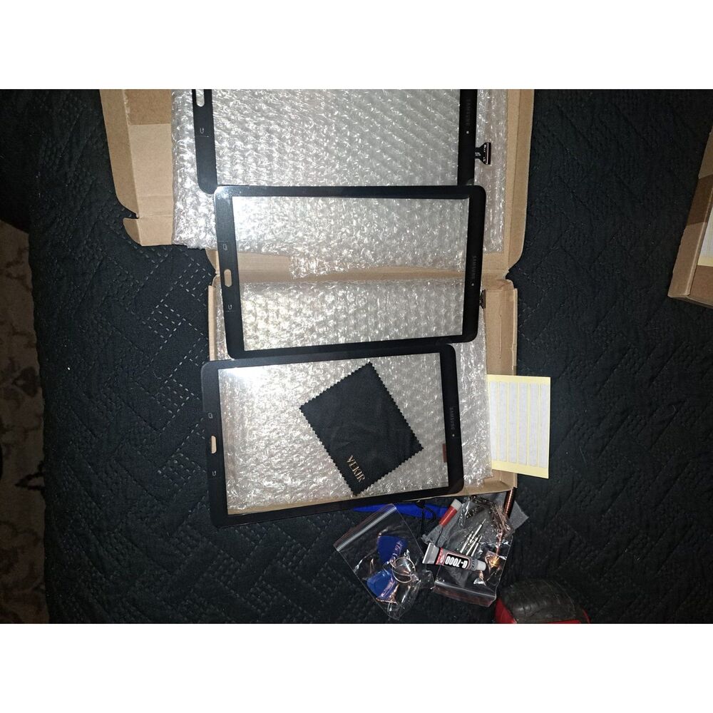 THREE Repair Glass Screens for Samsung Galaxy Tab E 8.0 With 1 set of Tools